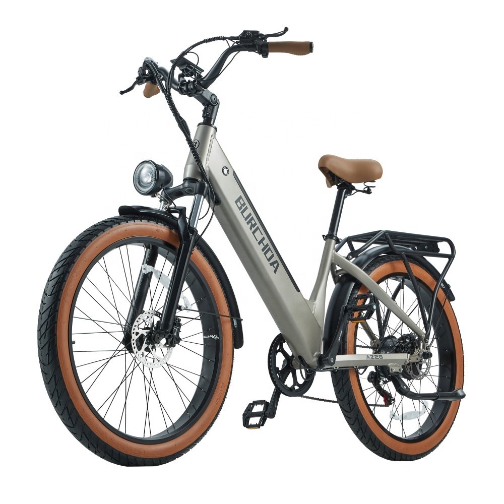 Customized Wholesale OEM Original Factory BURCHDA AZ26 500W48V20AH 26-inch aluminum alloy 2024 Fat Tire Electric Bike