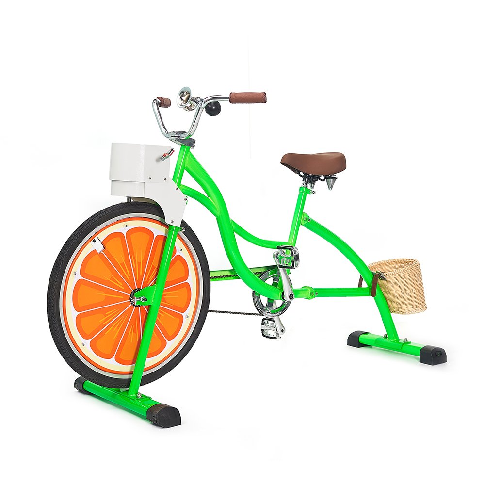 EXI Professional Sportbikes Equipment Pedal Power Youth Adult Orange Stationary Bicycle