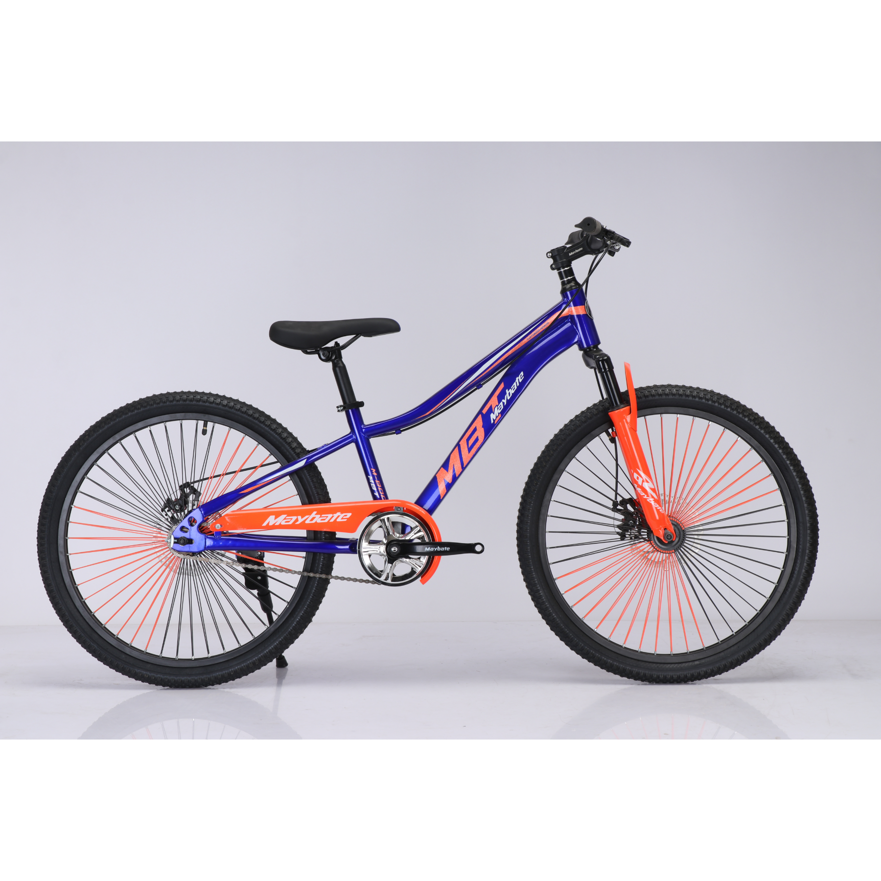 Factory Direct High Configuration Mountain Bike Adult Mountain Bike with Steel Frame Disc Brake Ordinary Pedal Mountain Bike