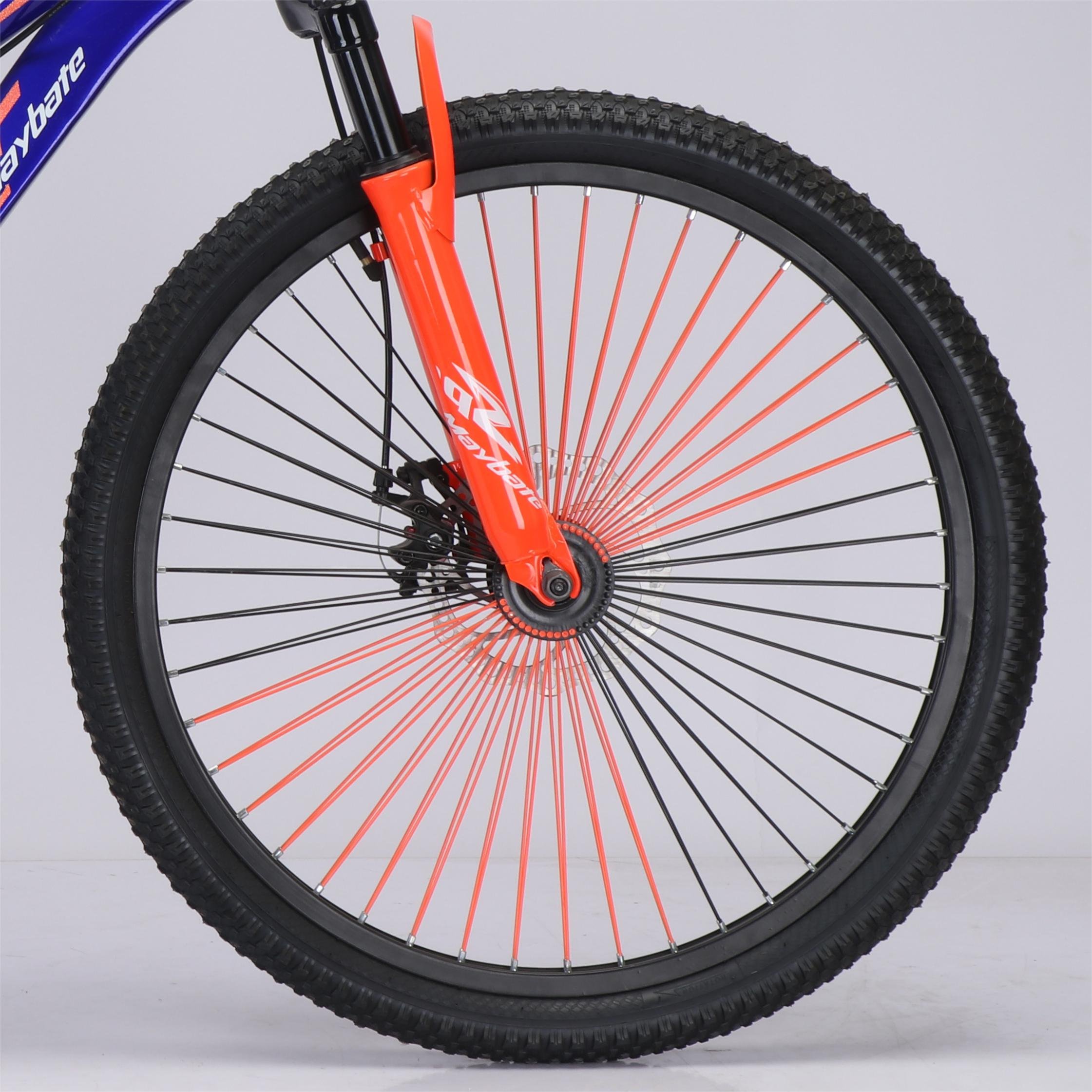 Factory Direct High Configuration Mountain Bike Adult Mountain Bike with Steel Frame Disc Brake Ordinary Pedal Mountain Bike