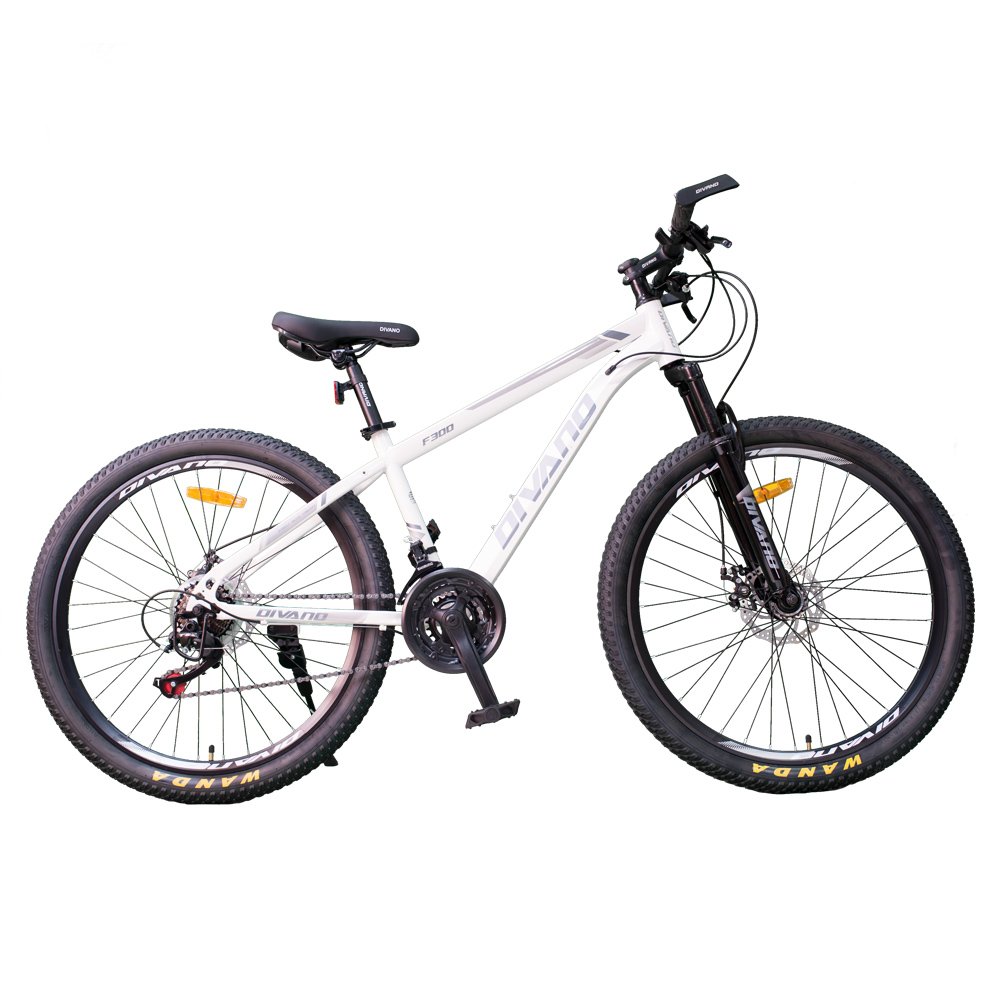 Divano Hot Sale 26-Inch 21-Speed Aluminum Alloy Disc Brake Bicycle White Mtb Mountain Bike For Adults