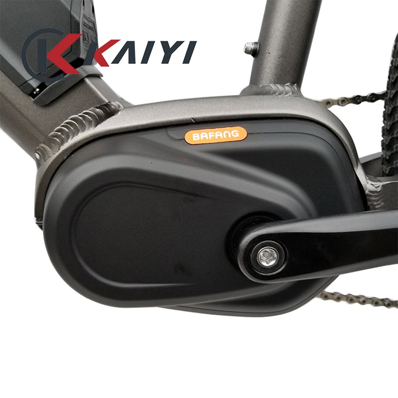 KAIYI Bafang Ultra Mid Drive Electric Bike Big Battery Full Suspension Ebike Adult Bicycle Electric 26 Inch Sensor New 36V 2023