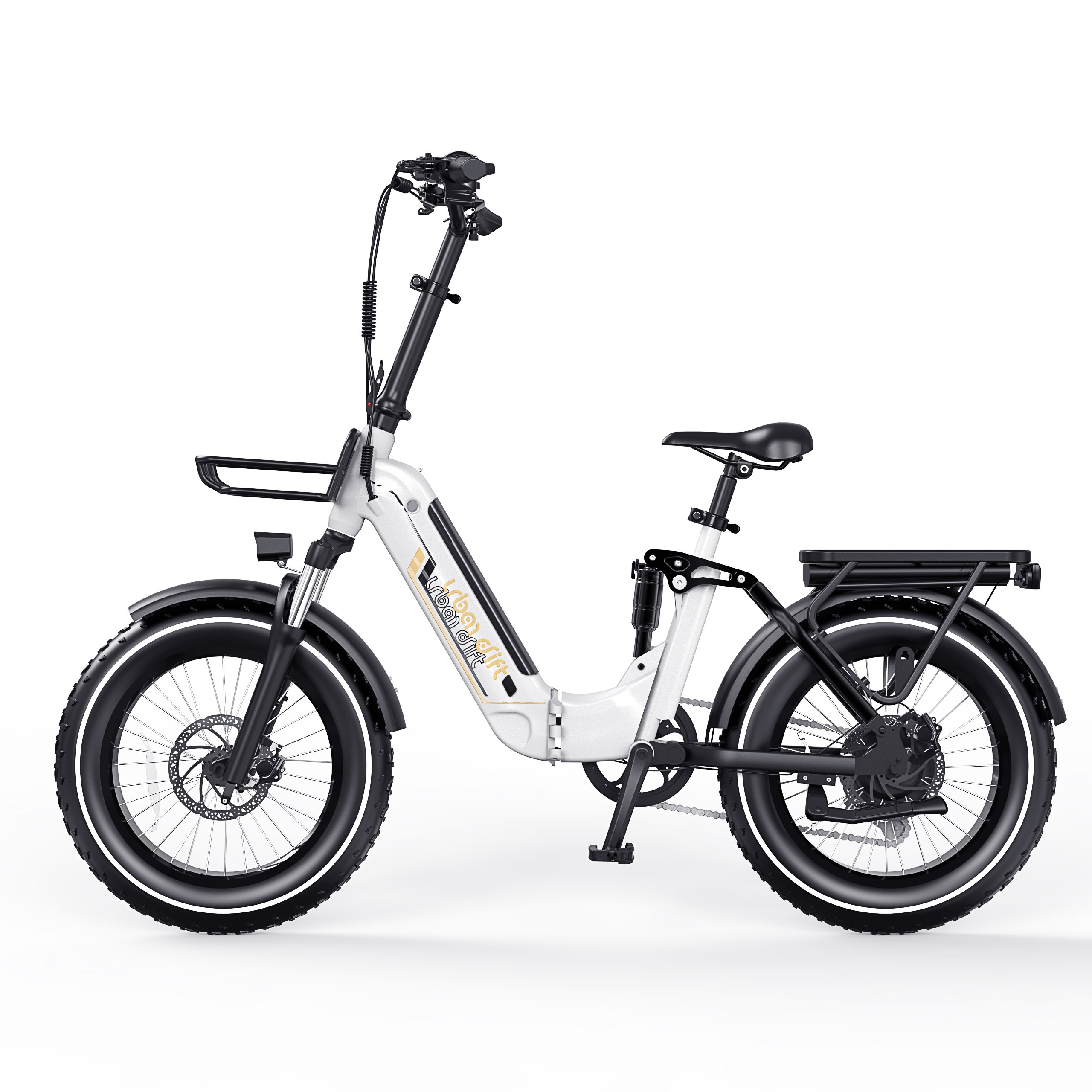 Eu Us Stock Folding Bicycle Cheap Electric Fat Tire Bike Other City V20 E Bike Dirt Mountain Hybrid Electric Fat Tire Bike