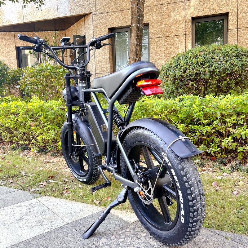 H9 1000W Electric Mountain Bike 20-Inch Fat Tire 250W Bicycle 25km/h 48V EU USA Warehouse OUXI V8 for Adults