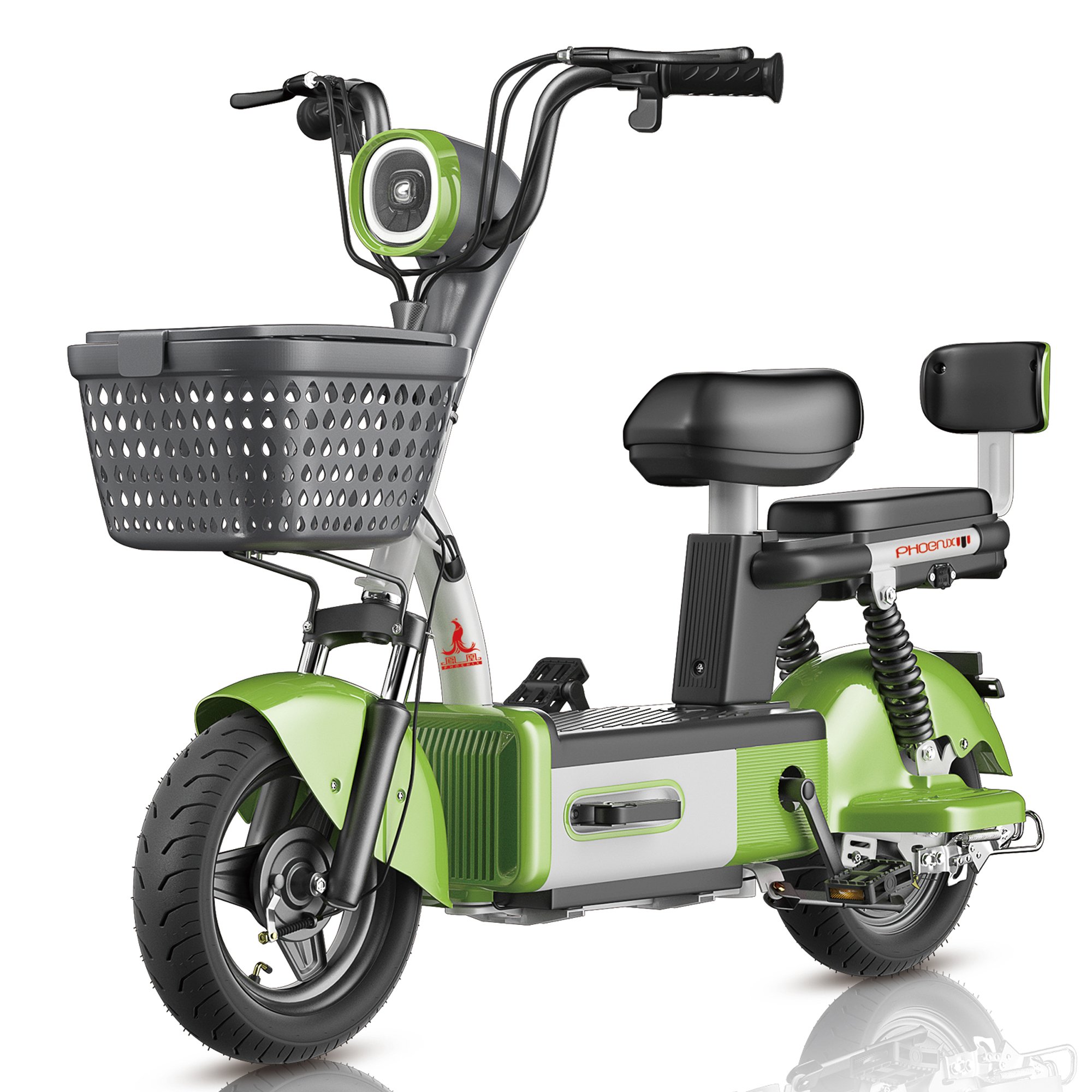 US Warehouse 350W Electric Hybrid City Bike 48V 12Ah Fat Bike with Steel Frame Digital Smart Electronic Bicycle