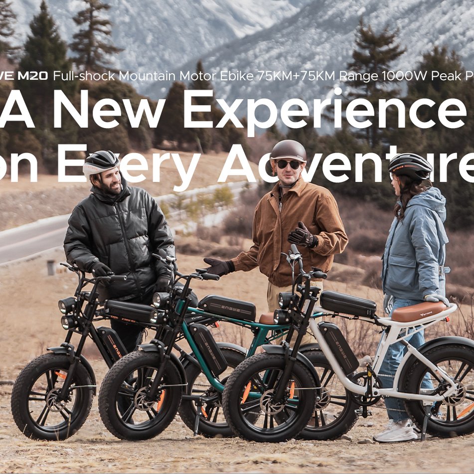 US Stock ENGWE M20 New Arrival Retro E-bike 750W Long Range Electric Mountain Bike 20in Fat Tyre Electric Bicycle