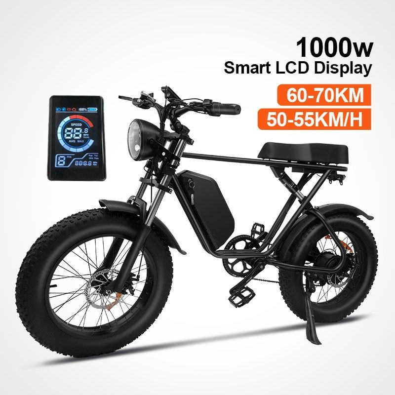 Direct Shipping from EU & USA Warehouse 1000W Electric Motorcycle 17.5Ah Battery Maximum Speed 55KM/H 48V Electric Mountain Bike