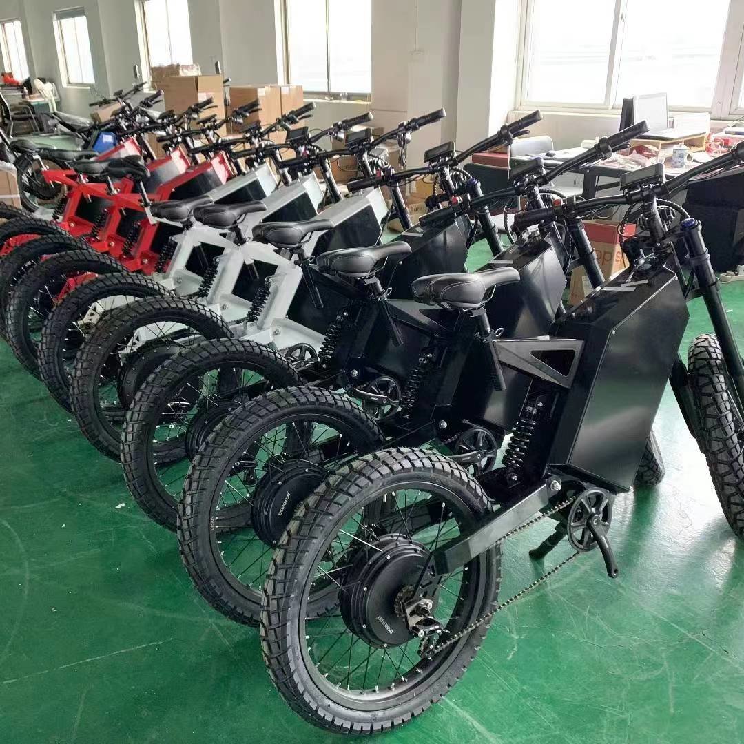 3000w 5000w 8000w 12000w 15000w Stealth Bomber Electric Bike Sur Ron Dirt Road Mountain Fat Tireel Electric City Bike