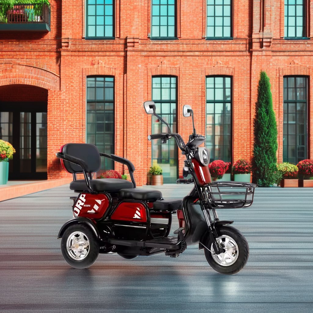 2024 China New Model 48V Electric Tricycle Convenient Elderly Passenger Cargo Transport Lithium Tube Electronic City Bike