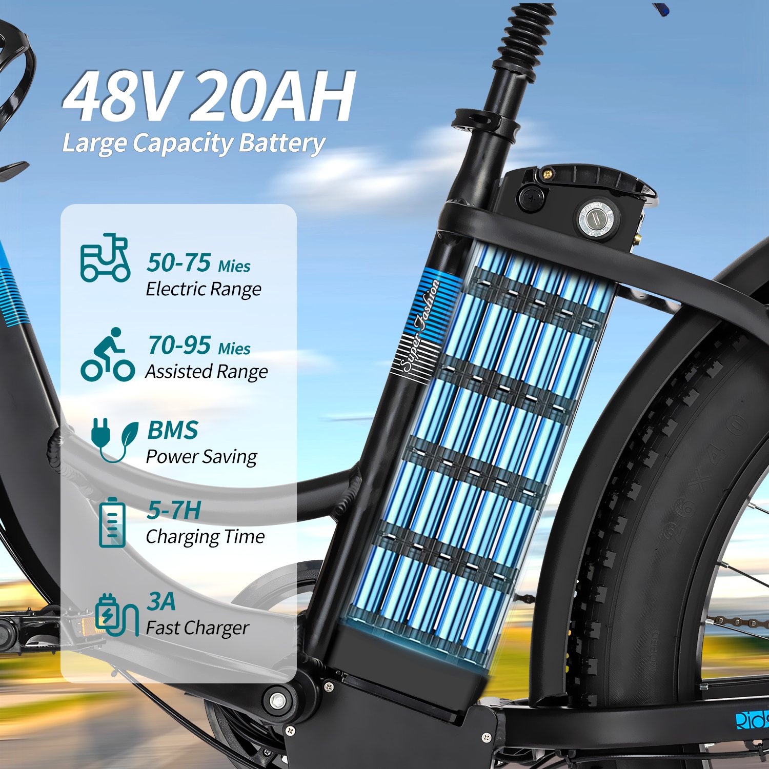 26 Inch Down Tube Battery Road Bike Central Motor A Todo Terreno Chopper Ebike Cargo 7 Speed Electric City Bicycle China