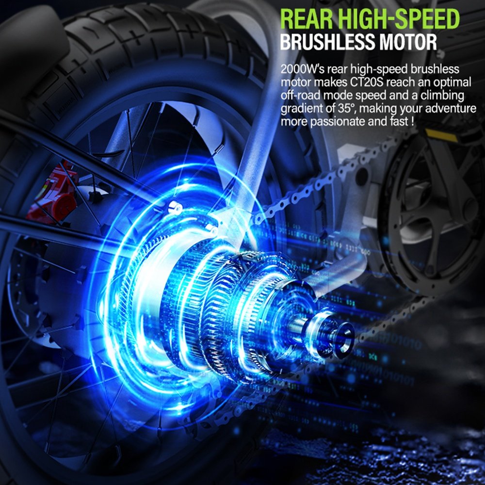 coswheel ct20s fat tire electric bike for adults 60v 2000w power fast ebike 50kmh high speed e dirt bike electric mountain bike