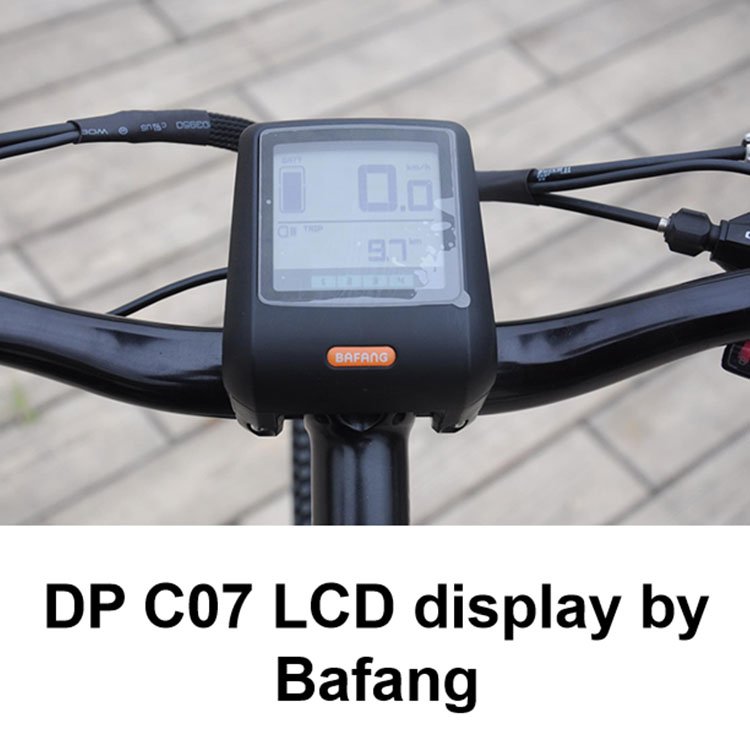 Hot Selling Bafang 350W Brushless Mid Drive Motor Full Suspension Electric Mountain Bike with LED Display
