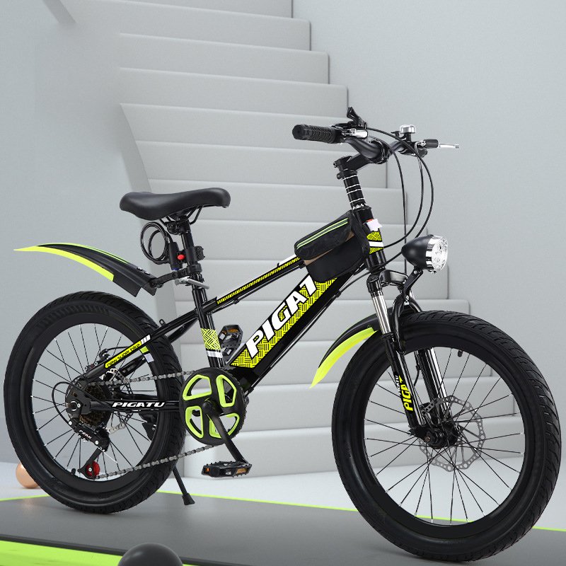 Wholesale 18-24 Inch Kids Double Suspension Mountain Bike 6 Speed Comfortable Steel Frame with Magnesium Alloy Ordinary Pedal