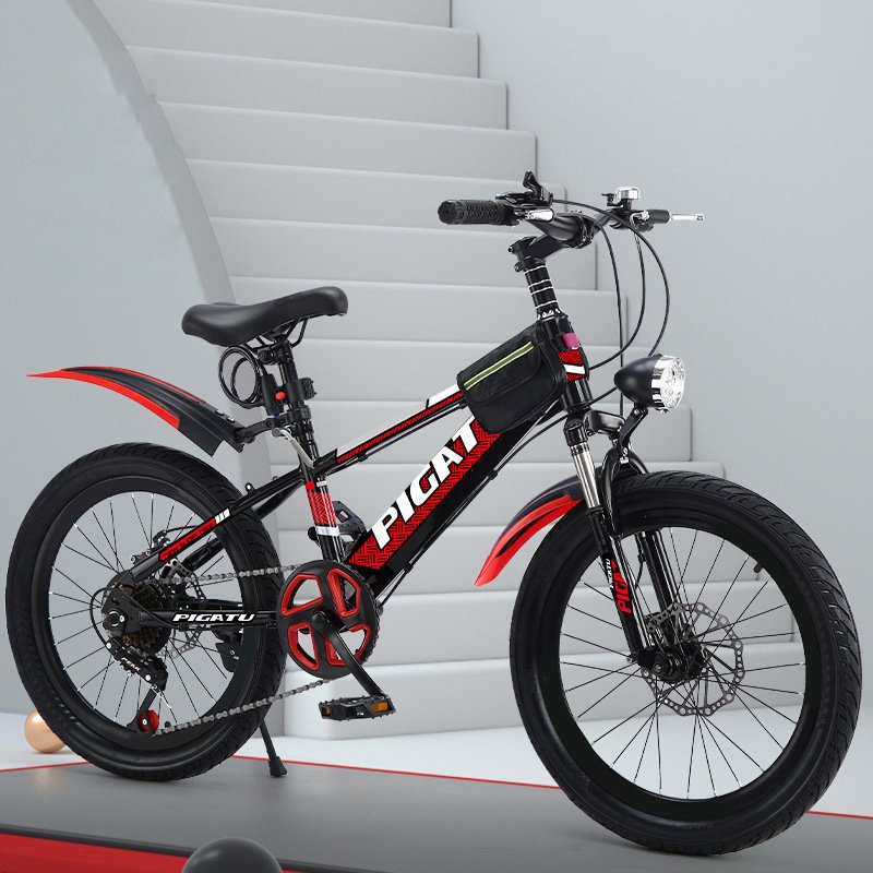 Wholesale 18-24 Inch Kids Double Suspension Mountain Bike 6 Speed Comfortable Steel Frame with Magnesium Alloy Ordinary Pedal