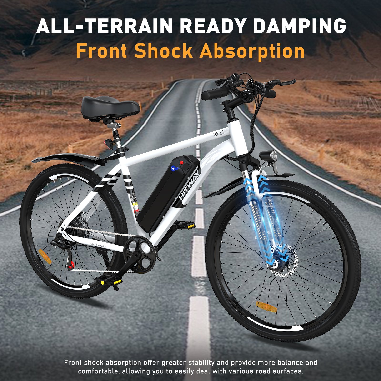 HITWAY EU UK Warehouse 36 V 15Ah Removable Battery 250 W E Bike 26 Inch Electric Road Bike Electric Bicycle