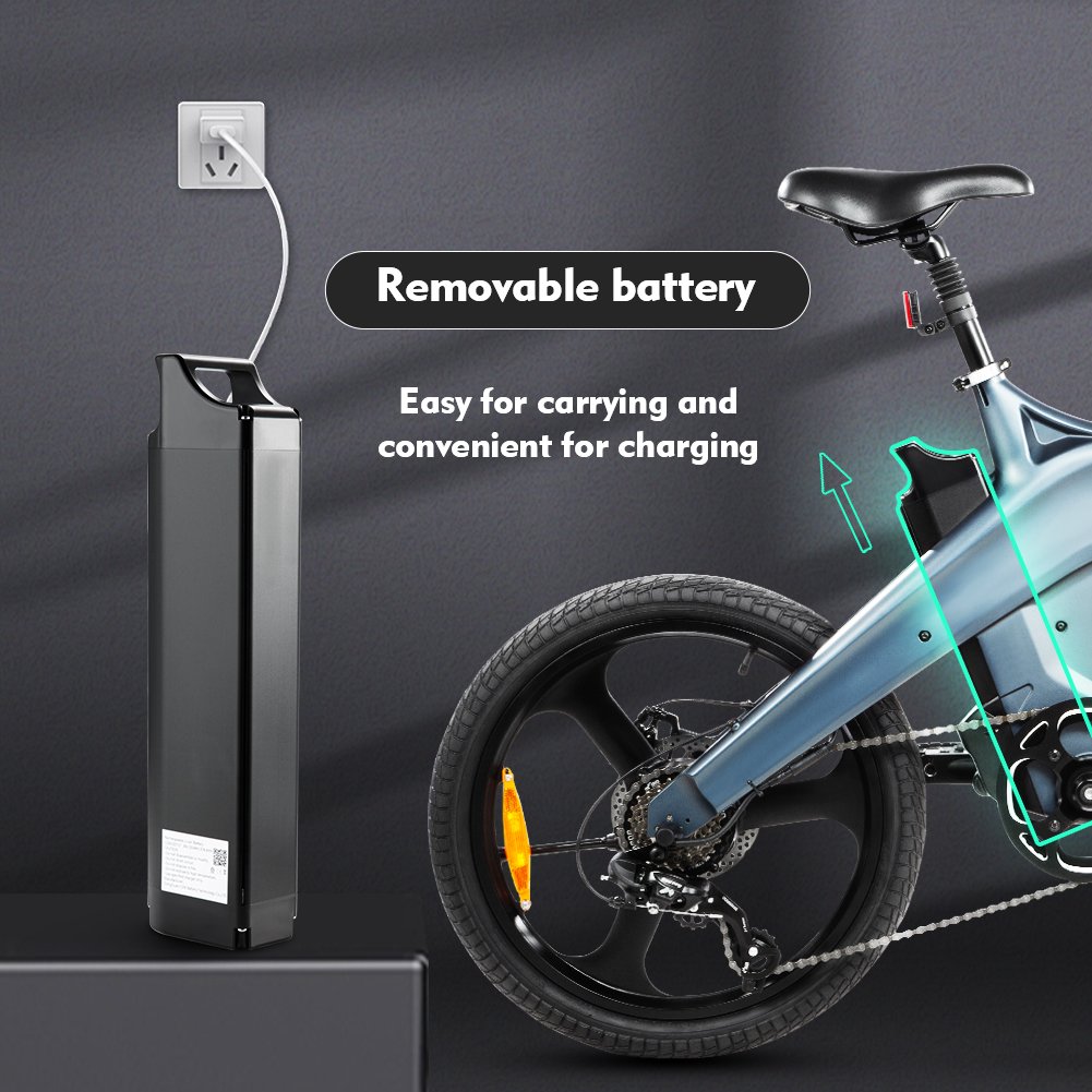 Drop shipping DYU T1 20'' Folding electric city bicycle Electric Hybrid Bike with shimano 7 speed transmission for adults