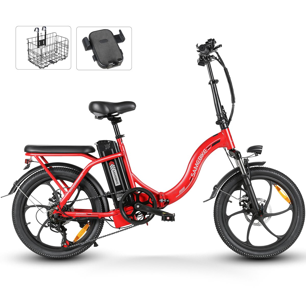 2024 China cheap Modern SAMEBIKE CY20 350W 35KM/H 7Speed NEW urban ebike 20 inch city electric bike