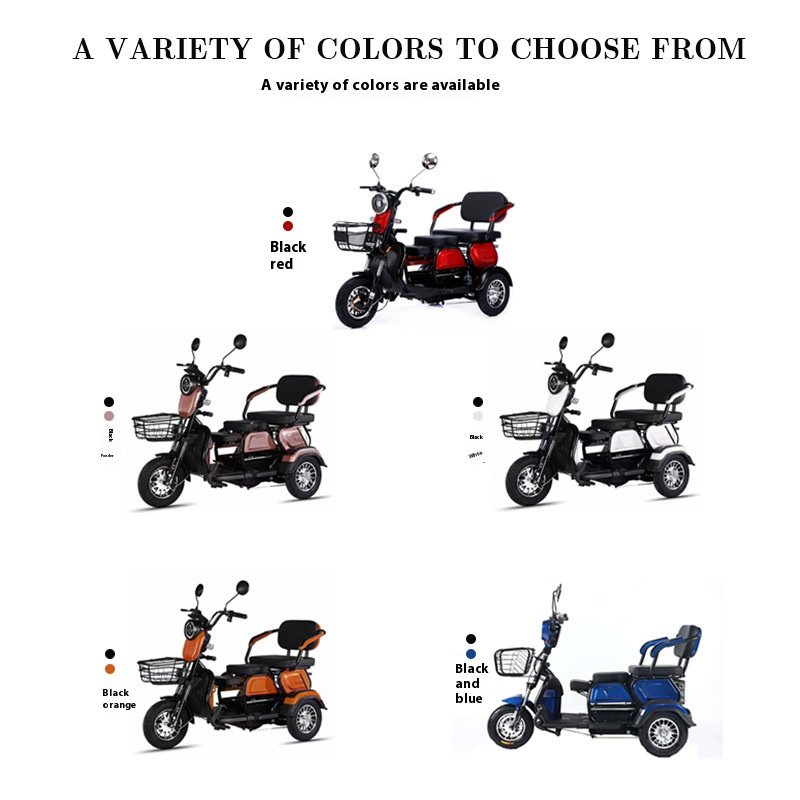 2024 China Factory Directly Three Wheels Electric Bike 3 Wheels Electric Scooter For Adults Electric Tricycle Bike