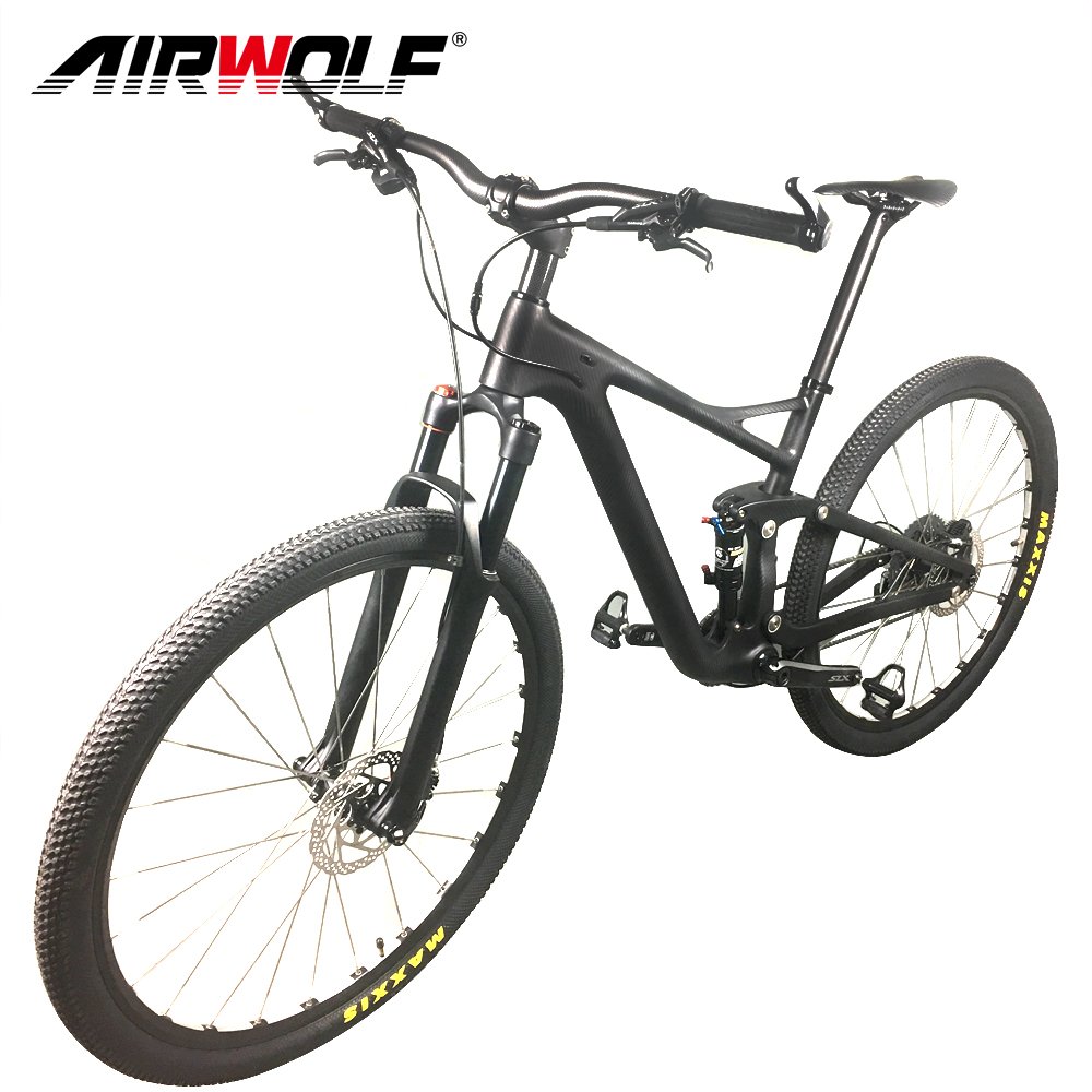 Airwolf SH1MANO M370 GroupSet Enduro Suspension Bicycle Frame Carbon Mountain Bike Disc Brake