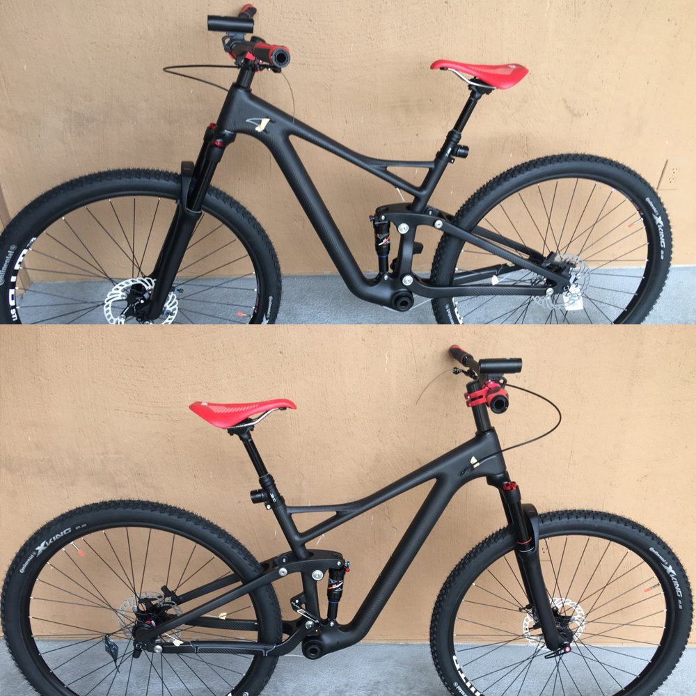 Airwolf SH1MANO M370 GroupSet Enduro Suspension Bicycle Frame Carbon Mountain Bike Disc Brake