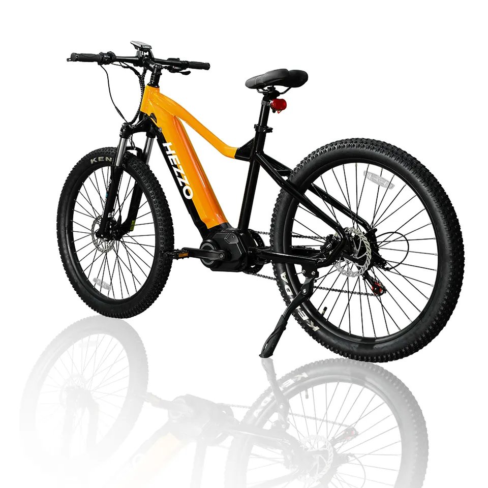HEZZO 48V 500W Mid Drive Ebike Powerfur Electric Mountain Bike 15ah cheap Electric Bicycle