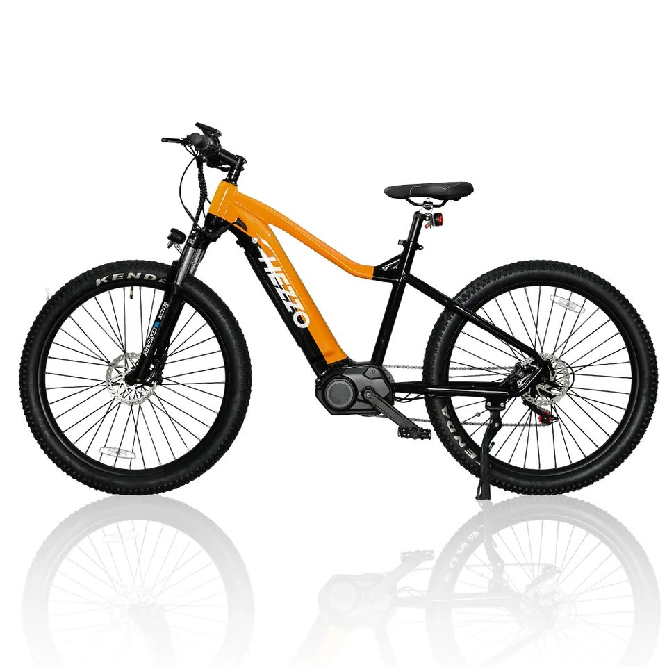 HEZZO 48V 500W Mid Drive Ebike Powerfur Electric Mountain Bike 15ah cheap Electric Bicycle