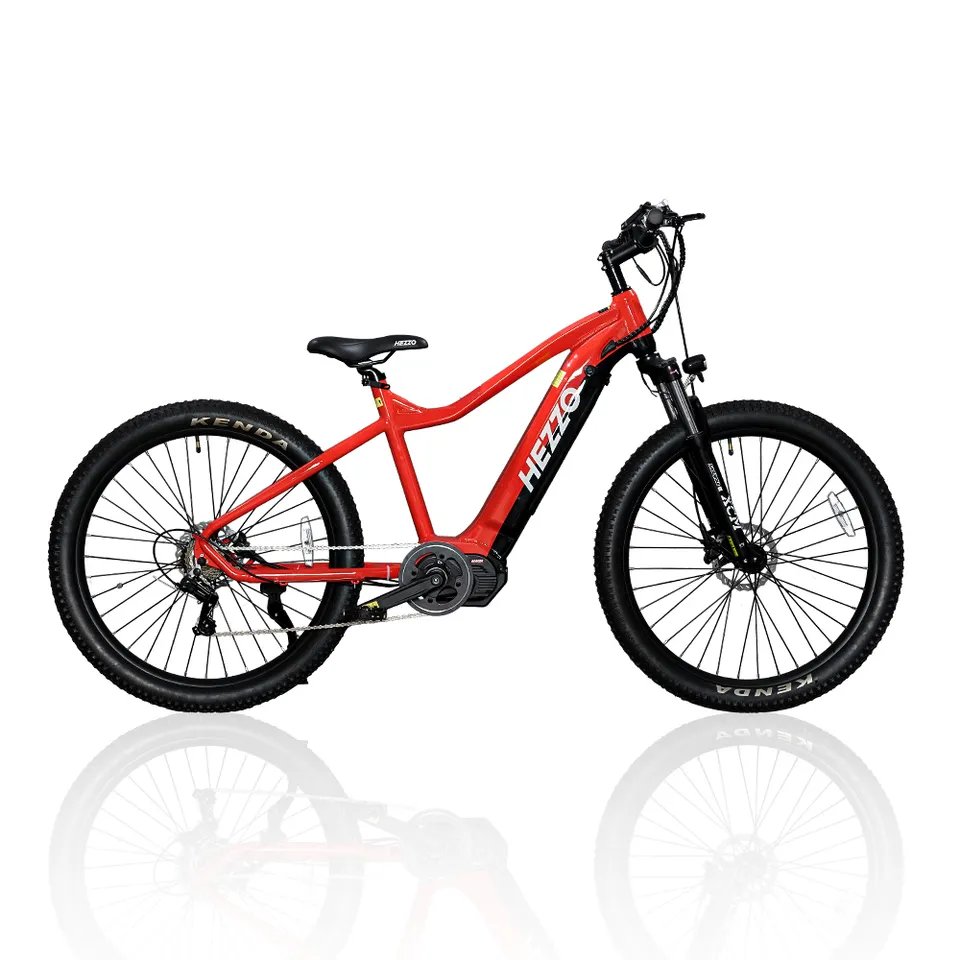 HEZZO 48V 500W Mid Drive Ebike Powerfur Electric Mountain Bike 15ah cheap Electric Bicycle