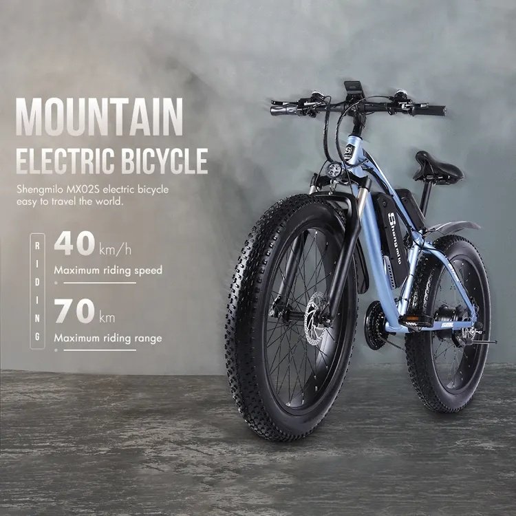 2023 Hot Selling 500W EU Warehouse Bicicleta Electrica Fat Tire 15Ah Powerful Dual Suspension Off-Road Adult Electric Bike