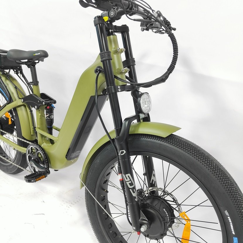 step through 26 inch electric mountain bikes double battery full suspension dual drive 1000w 750w motor electric bicycle