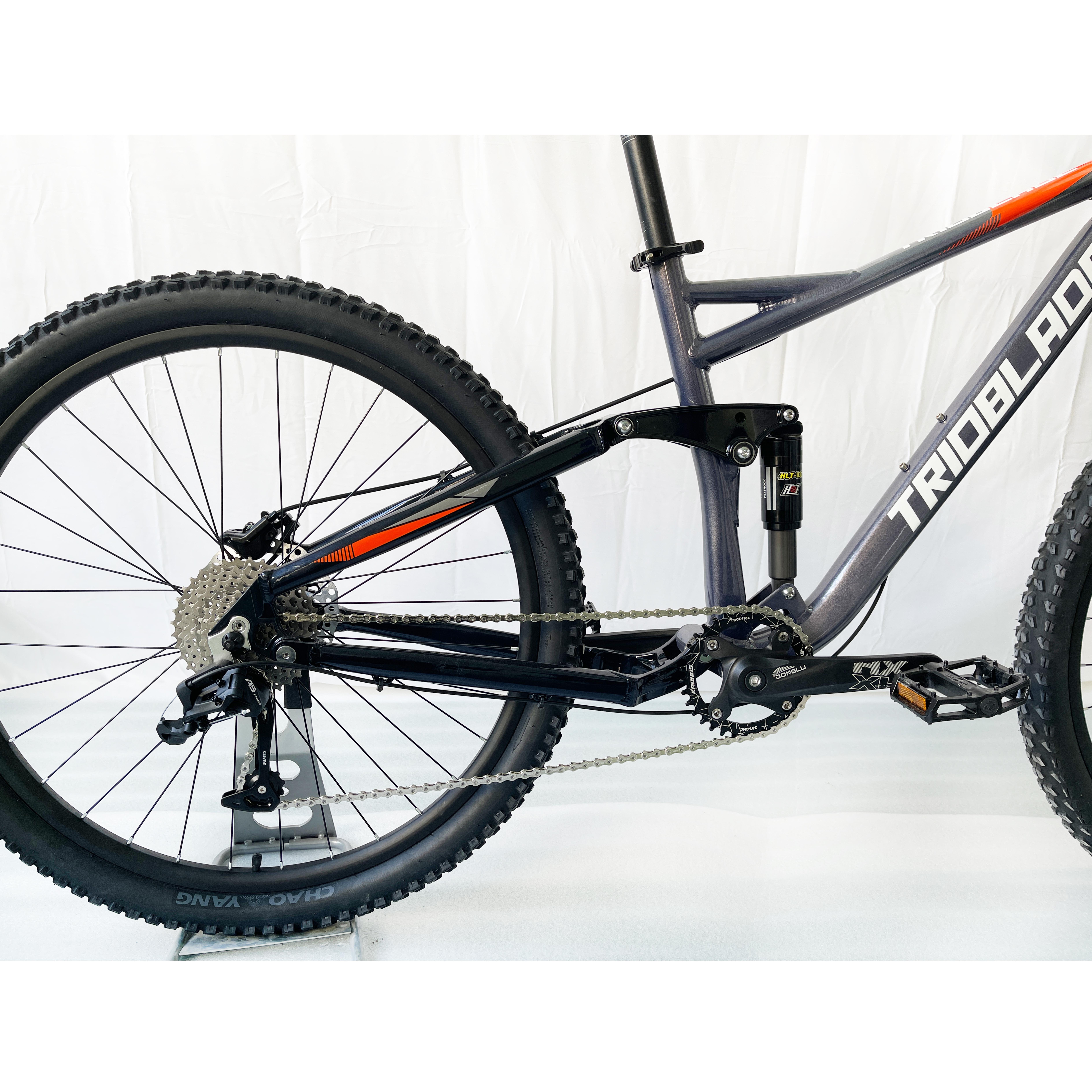 Trioblade 27.5 aluminium alloy frame 10s hydraulic disc brake rear shock downhill mountain bike