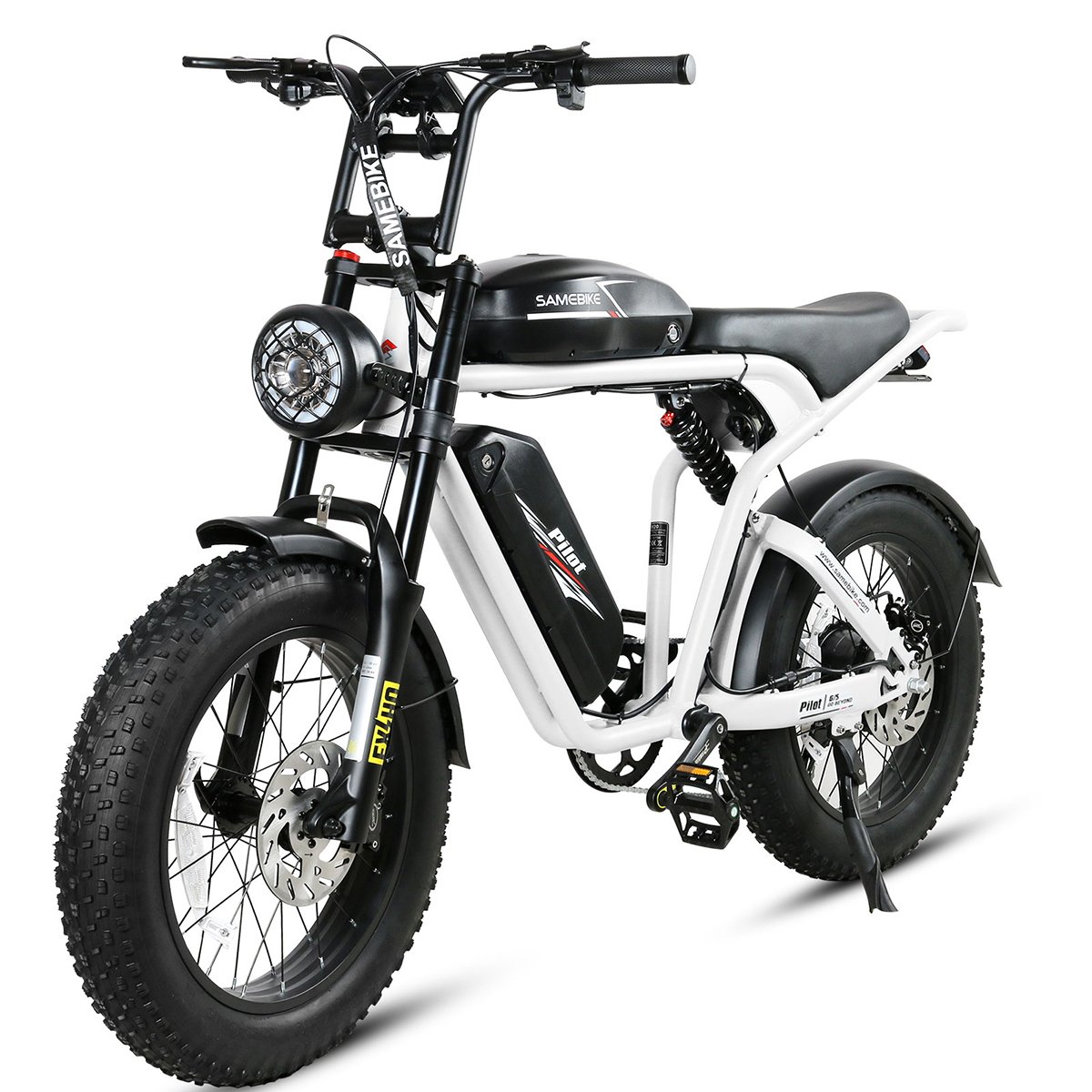 Super Power SAMEBIKE Factory 20" full suspension 32Ah Long range 1200w E bike Fat tire electric mountain bike