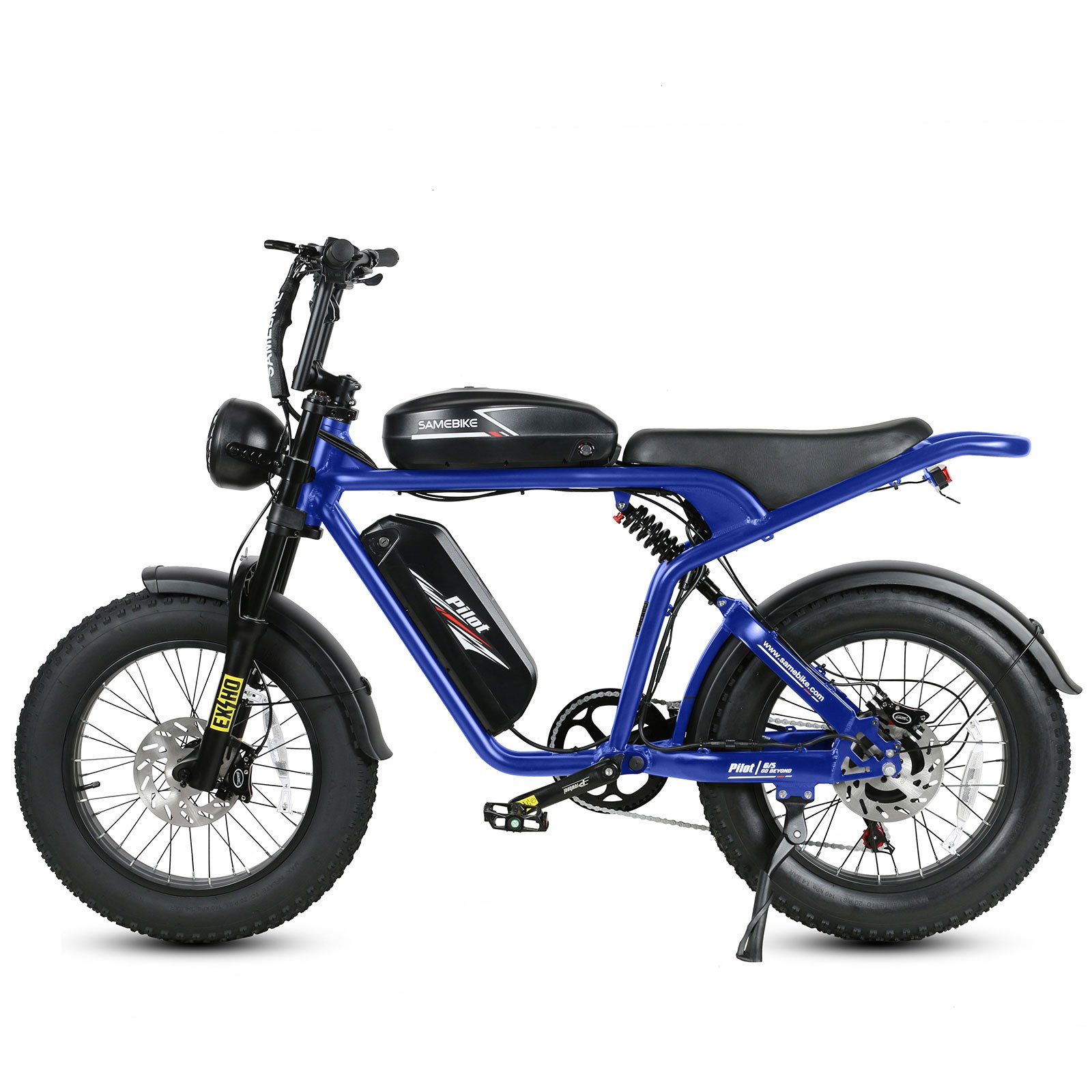 Super Power SAMEBIKE Factory 20" full suspension 32Ah Long range 1200w E bike Fat tire electric mountain bike