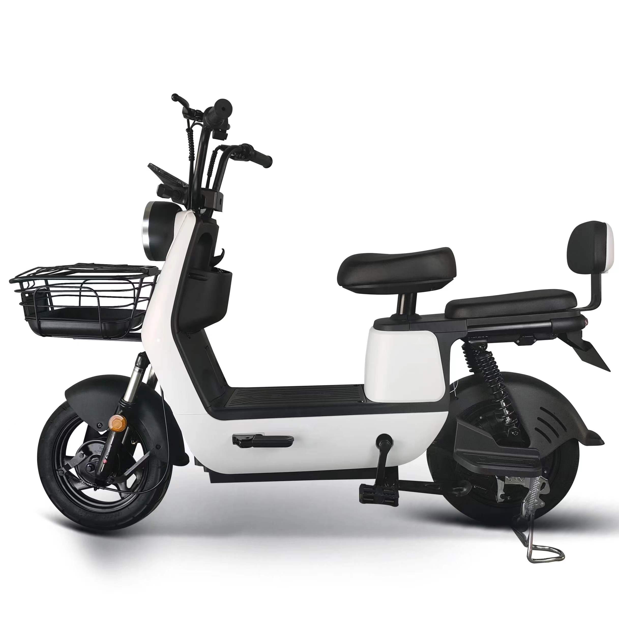 500w 2 Wheel Scooter Electric Moped 14*2.5inch Vacuum Tyre Single Speed Scooter Electric City Bike