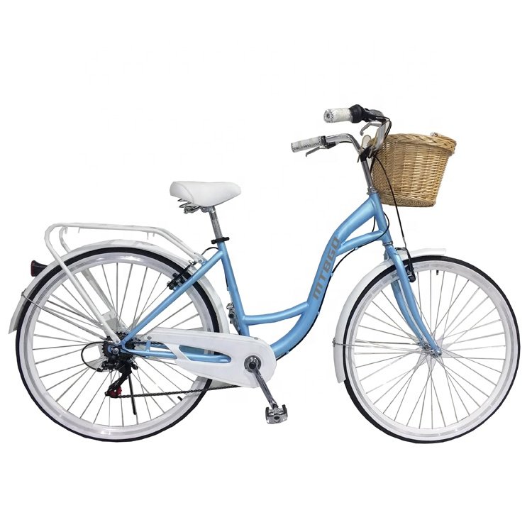 China Factory Classic 7 Speed Lady's Women's Urban City Bike bicycle with basket / OEM sharing bicycle retro lady adult bike
