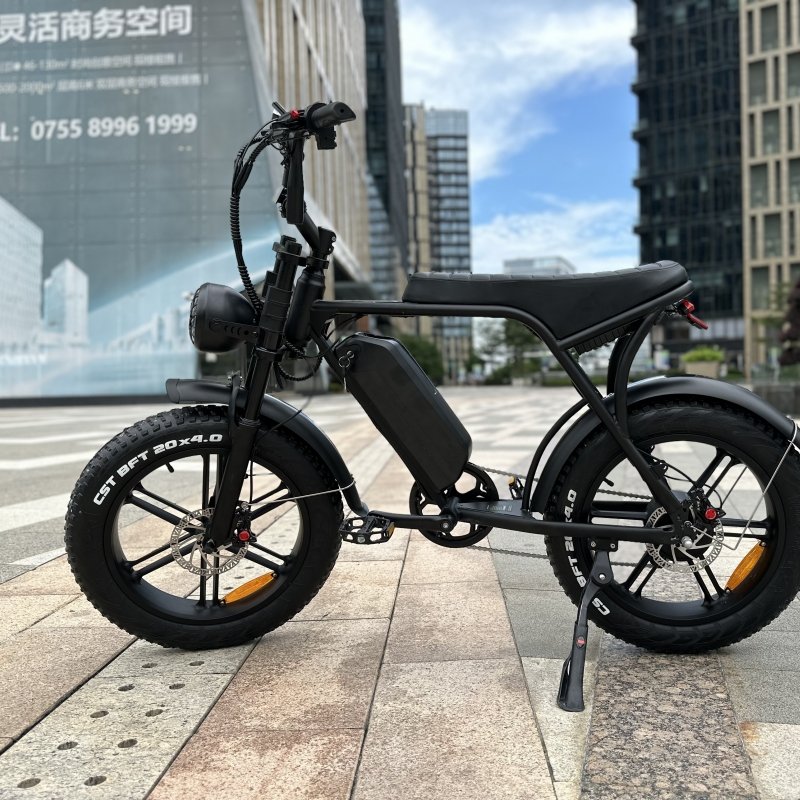 original ouxi v8 double battery pro accu full suspension bicicleta electrica ebike e fat tire bicycle fatbike electric bike