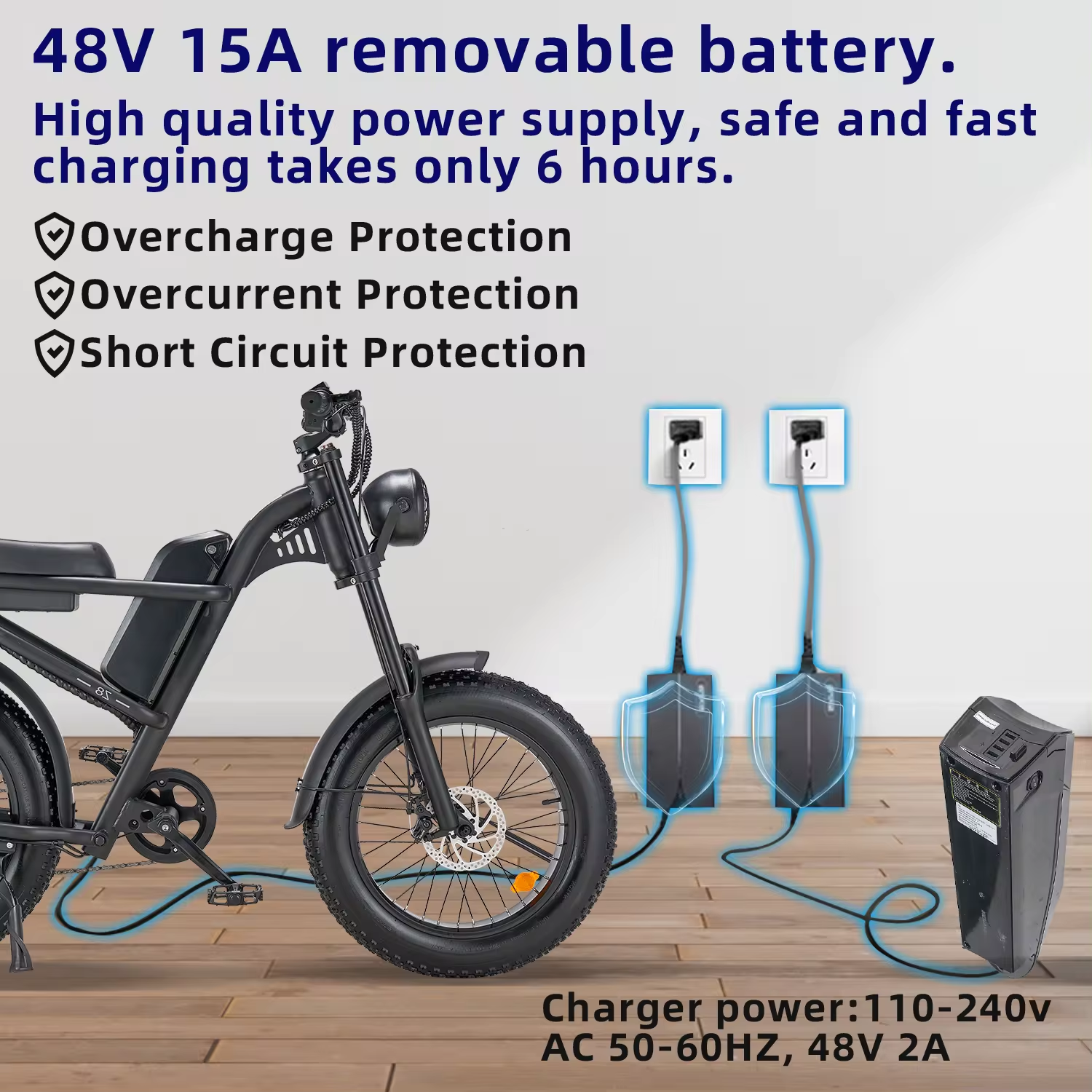 EU Warehouse 24-Inch Z8PRO Electric Hybrid Bike Fat Tire Urban Folding Mountain Design 1000W Rear Hub 350W Frame 48v 60km Adults