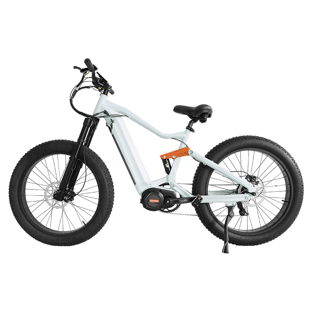 2024 STEAMOON Fat 48v 1000w E-bike Central Electric Dirt Bike Full Suspension Mid Drive Hunting Ebike Lithium Battery 11 Speed