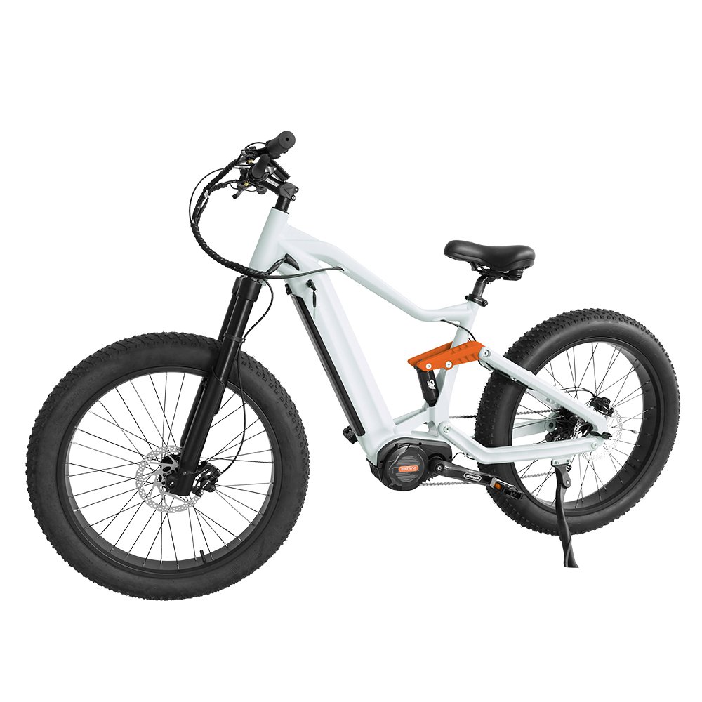 2024 STEAMOON Fat 48v 1000w E-bike Central Electric Dirt Bike Full Suspension Mid Drive Hunting Ebike Lithium Battery 11 Speed