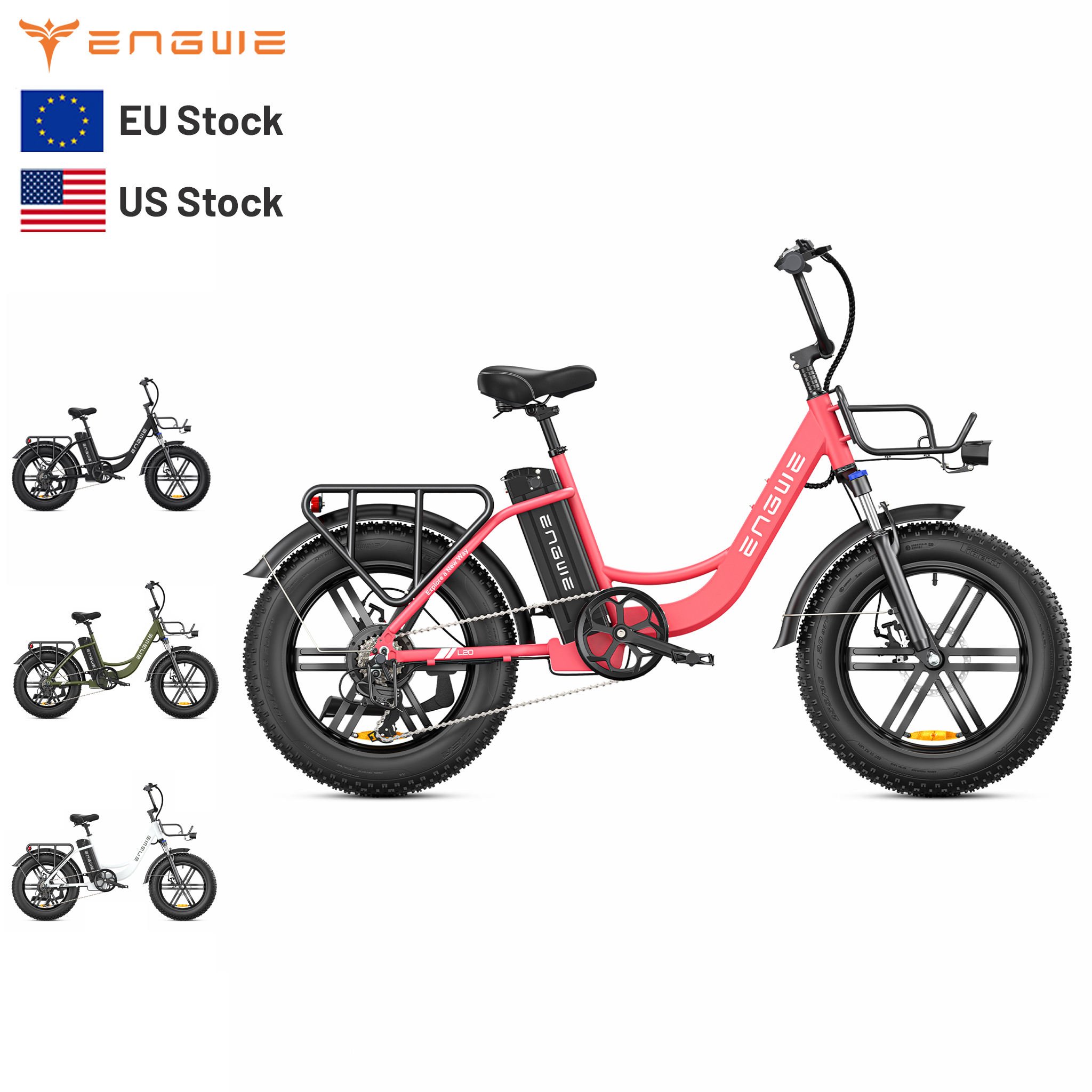 EU stock ENGWE L20 Customized 48V13Ah 750/250W Electric City Bicycle with Fat Tires for Ladies, Perfect for Off-Road Excursions!