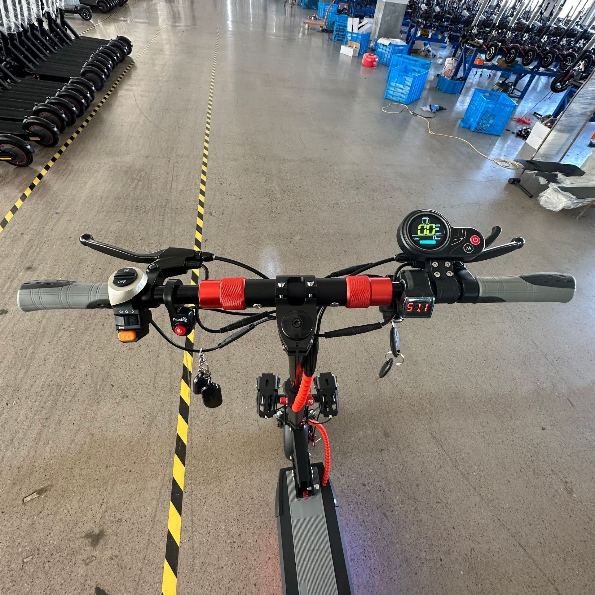 Electric Adult Scooter with 13ah Battery Capacity LCD Meter Pneumatic Tires for Off-Road Riding Two Powerful Cheap Features
