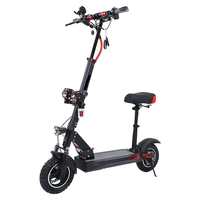 Electric Adult Scooter with 13ah Battery Capacity LCD Meter Pneumatic Tires for Off-Road Riding Two Powerful Cheap Features