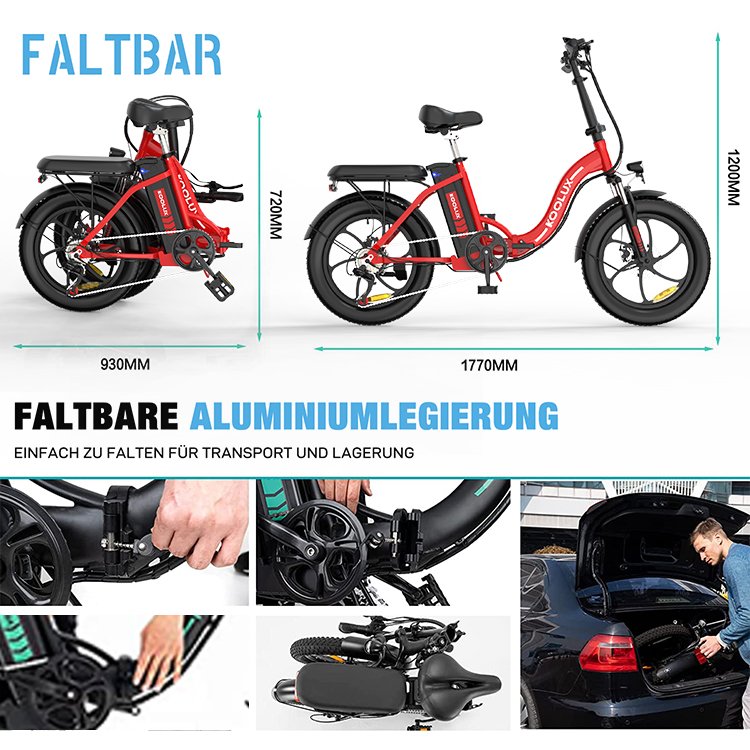 Huge quantity stock in France warehouse. Foldable long mileage iron body Dual disc break portable e bike.