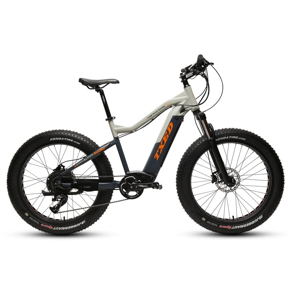 TXED Fat tire suspension 750w BAFANG electric mountain bike 9SPEED MTB ebike