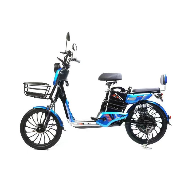 Electric City Bike Custom Color 20inch with Large Basket Electronic Powerful Electric Bike Bicycle Ebike