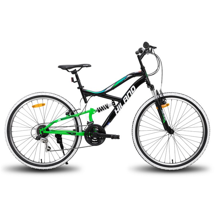 JOYKIE europe warehouse stock 26" aluminum alloy mtb down hill full suspension mountain bike with 21 speed