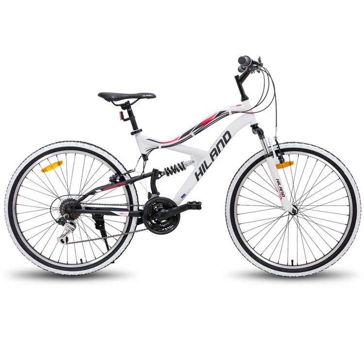 JOYKIE europe warehouse stock 26" aluminum alloy mtb down hill full suspension mountain bike with 21 speed