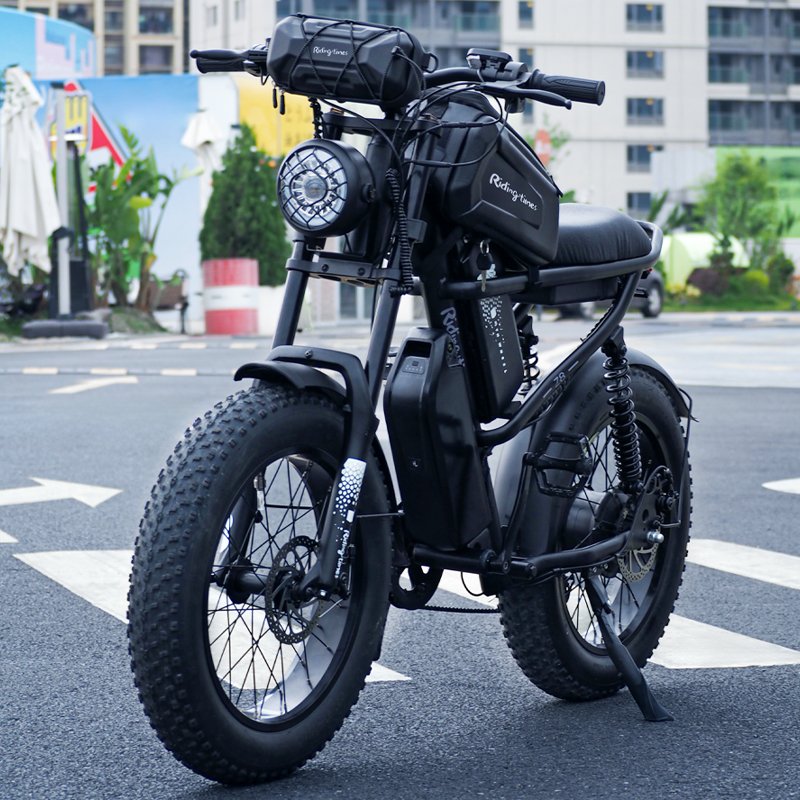 Riding'times Electric Hybrid City Bike 250W/500W Moto 25Kmh Ebike with 48V Lithium Battery Fatbike