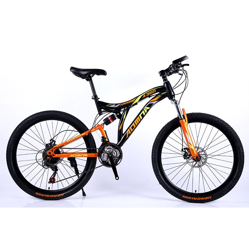 26inch Full Suspension Mountain Bikes With Steel Frame High Performance Bicycle Reliable Mens Mountain Bike