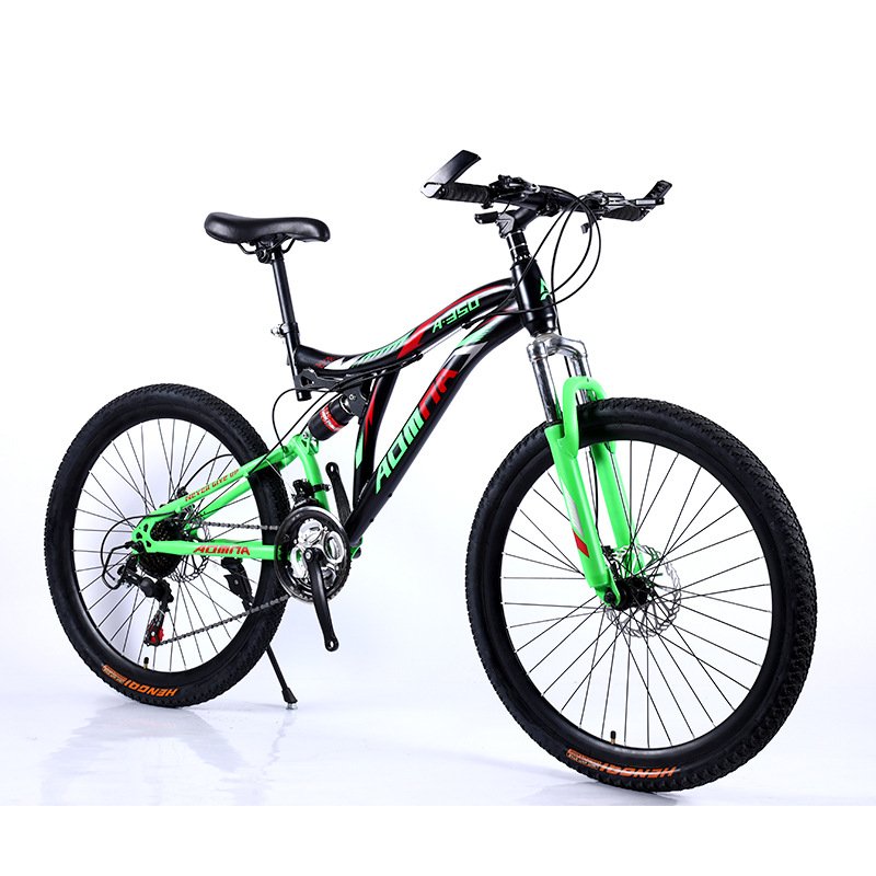 26inch Full Suspension Mountain Bikes With Steel Frame High Performance Bicycle Reliable Mens Mountain Bike