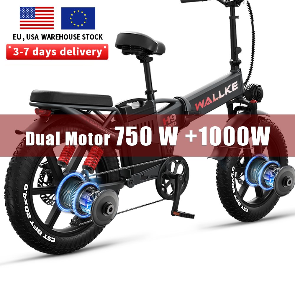 Full suspension electric dual 1750W central motor for fat mountain bicycle bike with 26inch big tire 48v 20ah battery